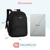 image:imagemommore School Backpack 3 Large Compartments Work Bookbag Water Resistant Lightweight Backpacks Casual Travel Backpack