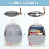 image:imagemommore School Backpack for Boys Girls 68 Years Old Lightweight Kids Bookbags Casual Daypack with Luggage Strap Beige