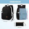 image:imagemommore School Backpack for Boys Girls 68 Years Old Lightweight Kids Bookbags Casual Daypack with Luggage Strap Black