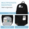 image:imagemommore School Backpack for Boys Girls 68 Years Old Lightweight Kids Bookbags Casual Daypack with Luggage Strap Black