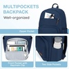 image:imagemommore School Backpack for Boys Girls 68 Years Old Lightweight Kids Bookbags Casual Daypack with Luggage Strap Blue
