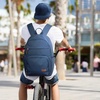 image:imagemommore School Backpack for Boys Girls 68 Years Old Lightweight Kids Bookbags Casual Daypack with Luggage Strap Blue