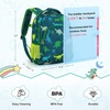 image:imagemommore Toddler Backpack Dinosaur Preschool Age 24 Kindergarten Bookbag for Boys Daycare Backpack with Chest Strap Green
