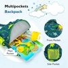 image:imagemommore Toddler Backpack Dinosaur Preschool Age 24 Kindergarten Bookbag for Boys Daycare Backpack with Chest Strap Green