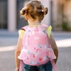 image:imagemommore Toddler Backpack for Boys 24 Small Cute Dinosaur Backpack with Kids Leash 3D Cartoon Preschool Kindergarten Bookbag for Prek GreenButterflypink