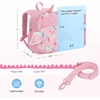 image:imagemommore Toddler Backpack for Boys 24 Small Cute Dinosaur Backpack with Kids Leash 3D Cartoon Preschool Kindergarten Bookbag for Prek GreenCatbeige