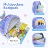 image:imagemommore Toddler Backpack for Boys 24 Small Cute Dinosaur Backpack with Kids Leash 3D Cartoon Preschool Kindergarten Bookbag for Prek GreenMermaid