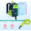 image:imagemommore Toddler Backpack for Boys 24 Small Cute Dinosaur Backpack with Kids Leash 3D Cartoon Preschool Kindergarten Bookbag for Prek GreenSpaceblue