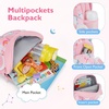 image:imagemommore Toddler Backpack for Girls 24 Small Cute Butterfly with Kids Leash  3D Backpack Cartoon Preschool Kindergarten Bookbag for Prek BoysCatbeige