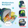 image:imagemommore Toddler Backpack for Girls 24 Small Cute Butterfly with Kids Leash  3D Backpack Cartoon Preschool Kindergarten Bookbag for Prek BoysDinosaur