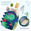 image:imagemommore Toddler Backpack for Girls 24 Small Cute Butterfly with Kids Leash  3D Backpack Cartoon Preschool Kindergarten Bookbag for Prek BoysGreen Dinosaur