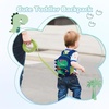 image:imagemommore Toddler Backpack for Girls 24 Small Cute Butterfly with Kids Leash  3D Backpack Cartoon Preschool Kindergarten Bookbag for Prek BoysGreen Dinosaur