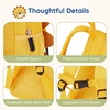 image:imagemommore Toddler Backpack for Girls 24 Small Cute Butterfly with Kids Leash  3D Backpack Cartoon Preschool Kindergarten Bookbag for Prek BoysOrange Lion