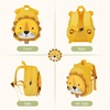image:imagemommore Toddler Backpack for Girls 24 Small Cute Butterfly with Kids Leash  3D Backpack Cartoon Preschool Kindergarten Bookbag for Prek BoysOrange Lion