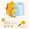 image:imagemommore Toddler Backpack for Girls 24 Small Cute Butterfly with Kids Leash  3D Backpack Cartoon Preschool Kindergarten Bookbag for Prek BoysOrange Lion