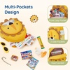 image:imagemommore Toddler Backpack for Girls 24 Small Cute Butterfly with Kids Leash  3D Backpack Cartoon Preschool Kindergarten Bookbag for Prek BoysOrange Lion