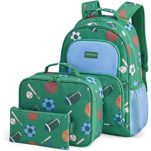 image:imagemommore Kids Backpack Set Kindergarten School Bookbag for Boys Girls 48  Preschool Elementary Primary Backpack with Padded Straps 2 PCS with Lunch Box 15L Large Capacity Travel DaypackSports Ball