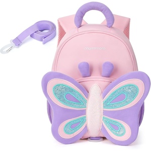 image:imagemommore Kids Backpack for Boys and Girls Toddler Kindergarten Bookbag  Preschool Backpack for Travel amp Daycare Lightweight Waterresistant Adjustable Straps amp Chest BucklePink Butterfly