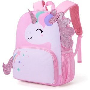 image:imagemommore Kids Backpack for Boys and Girls Toddler Kindergarten Bookbag  Preschool Backpack for Travel amp Daycare Lightweight Waterresistant Adjustable Straps amp Chest BucklePink Unicorn