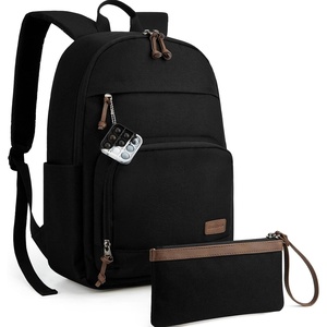 image:imagemommore School Backpack for Boys Girls 68 Years Old Lightweight Kids Bookbags Casual Daypack with Luggage Strap Black