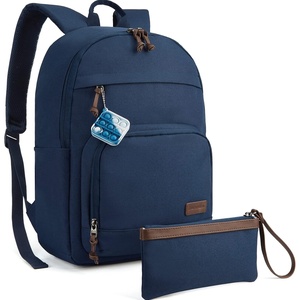 image:imagemommore School Backpack for Boys Girls 68 Years Old Lightweight Kids Bookbags Casual Daypack with Luggage Strap Blue