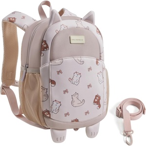 image:imagemommore Toddler Backpack for Boys 24 Small Cute Dinosaur Backpack with Kids Leash 3D Cartoon Preschool Kindergarten Bookbag for Prek GreenCatbeige
