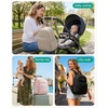 image:imageBAGSMART Baby Diaper Bag with Waterproof Pad Coffee Brown  Newborn Essentials Lightweight Backpack for Girl Boy Baby Shower GiftsCamel
