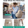 image:imageBAGSMART Baby Diaper Bag with Waterproof Pad Coffee Brown  Newborn Essentials Lightweight Backpack for Girl Boy Baby Shower GiftsCoffee Brown