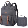 image:imagemommore Breast Pump Bag for Spectra S1S2 amp Medela with Insulated Cooler  Pumping Backpack Work Bag for Breastfeeding Mom with 15 Laptop Sleeve Large Diaper Bag Backpack for Travel amp DaycareGrey