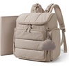 image:imagemommore Diaper Bag Backpack Baby Bag Diaper Backpack for Mom Dads Brown  Waterproof Changing Pad Stroller Straps for Toddler Insulated Pockets Pacifier Case Baby EssentialBrown