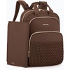image:imagemommore Diaper Bag Backpack Stylish Mini Baby Bag with Changing Pad  Insulated Pockets amp Stroller Straps Small Diaper Backpack Compact Maternity Bag for Baby Essentials Hospital amp Daily WorkCoffee27l