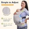 image:imagemommore Baby Carrier Newborn to Toddler Ergonomic Baby Infant Carrier with Lumbar Support Comfort with Adjustable Head Support Easy to Put On with Storage Bag