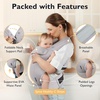 image:imagemommore Baby Carrier Newborn to Toddler Ergonomic Baby Infant Carrier with Lumbar Support Comfort with Adjustable Head Support Easy to Put On with Storage Bag