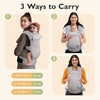 image:imagemommore Baby Carrier Newborn to Toddler Ergonomic Baby Infant Carrier with Lumbar Support Comfort with Adjustable Head Support Easy to Put On with Storage Bag