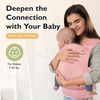 image:imagemommore Baby Carrier Newborn to Toddler Ergonomic Baby Infant Carrier with Lumbar Support Comfort with Adjustable Head Support Easy to Put On with Storage Bag