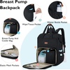 image:imagemommore Breast Pump Bag for Spectra S1S2 amp Medela with Insulated Cooler  Pumping Backpack Work Bag for Breastfeeding Mom with 15 Laptop Sleeve Large Diaper Bag Backpack for Travel amp DaycareBlack