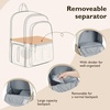 image:imagemommore Breast Pump Bag with Cooler Pocket for Milk Storage Fits Spectra S1 S2  Medela Stylish Diaper Bag Backpack with Padded Laptop Sleeve for Work TravelKhaki