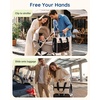 image:imagemommore Canvas Diaper Bag Tote Stylish Mommy Baby Hospital Bag  Insulated Pockets Stroller Straps amp Portable Changing Pad Large Capacity for Labor DeliveryBlack and White