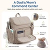 image:imagemommore Diaper Bag Backpack Baby Bag Diaper Backpack for Mom Dads Brown  Waterproof Changing Pad Stroller Straps for Toddler Insulated Pockets Pacifier Case Baby EssentialBlack