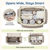 image:imagemommore Diaper Bag Backpack Baby Bag Diaper Backpack for Mom Dads Brown  Waterproof Changing Pad Stroller Straps for Toddler Insulated Pockets Pacifier Case Baby EssentialBlack