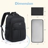 image:imagemommore Diaper Bag Backpack Large Baby Bag 37L with 156 Laptop Sleeve Mom Bags with Insulated Pockets Changing Pad Stroller Straps Travel WorkSolid Black