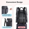 image:imagemommore Diaper Bag Backpack Large Travel Diaper Bags with Portable Changing Pad Pacifier Case and Stroller Straps Dark Grey