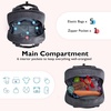 image:imagemommore Diaper Bag Backpack Large Travel Diaper Bags with Portable Changing Pad Pacifier Case and Stroller Straps Dark Grey