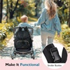 image:imagemommore Diaper Bag Backpack Small Diaper Backpack for Travel Drawstring Puffer Diaper Bag Lightweight Quilted Baby Bag with Stroller Straps Changing PadDrawstringblack