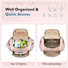 image:imagemommore Diaper Bag Backpack Stylish Mini Baby Bag with Changing Pad  Insulated Pockets amp Stroller Straps Small Diaper Backpack Compact Maternity Bag for Baby Essentials Hospital amp Daily WorkPink