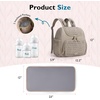 image:imagemommore Diaper Bag Backpack Stylish Mini Baby Bag with Changing Pad  Insulated Pockets amp Stroller Straps Small Diaper Backpack Compact Maternity Bag for Baby Essentials Hospital amp Daily WorkBrown Taupe
