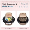 image:imagemommore Diaper Bag Backpack Stylish Mini Baby Bag with Changing Pad  Insulated Pockets amp Stroller Straps Small Diaper Backpack Compact Maternity Bag for Baby Essentials Hospital amp Daily WorkBlack
