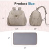 image:imagemommore Diaper Bag Backpack Stylish Mini Baby Bag with Changing Pad  Insulated Pockets amp Stroller Straps Small Diaper Backpack Compact Maternity Bag for Baby Essentials Hospital amp Daily WorkCoffee