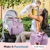 image:imagemommore Diaper Bag Backpack Stylish Mini Baby Bag with Changing Pad  Insulated Pockets amp Stroller Straps Small Diaper Backpack Compact Maternity Bag for Baby Essentials Hospital amp Daily WorkPurple