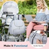 image:imagemommore Diaper Bag Backpack Stylish Mini Baby Bag with Changing Pad  Insulated Pockets amp Stroller Straps Small Diaper Backpack Compact Maternity Bag for Baby Essentials Hospital amp Daily WorkLight Blue